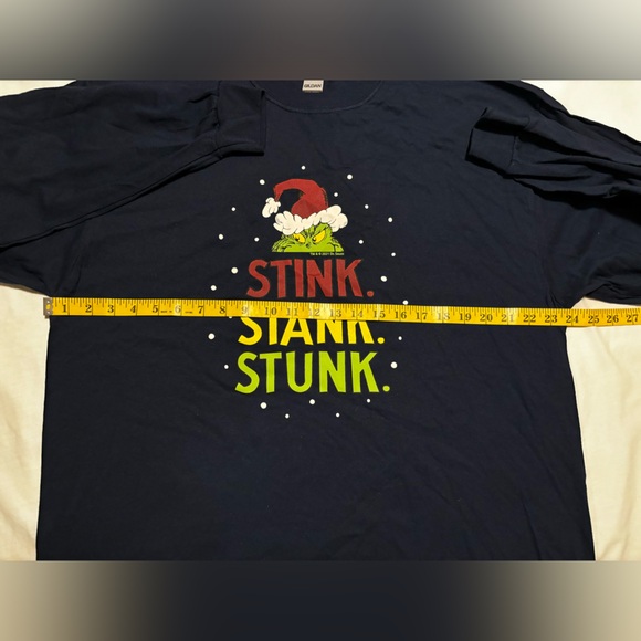 The Grinch holiday blue long sleeve t shirt, XL - Picture 4 of 8